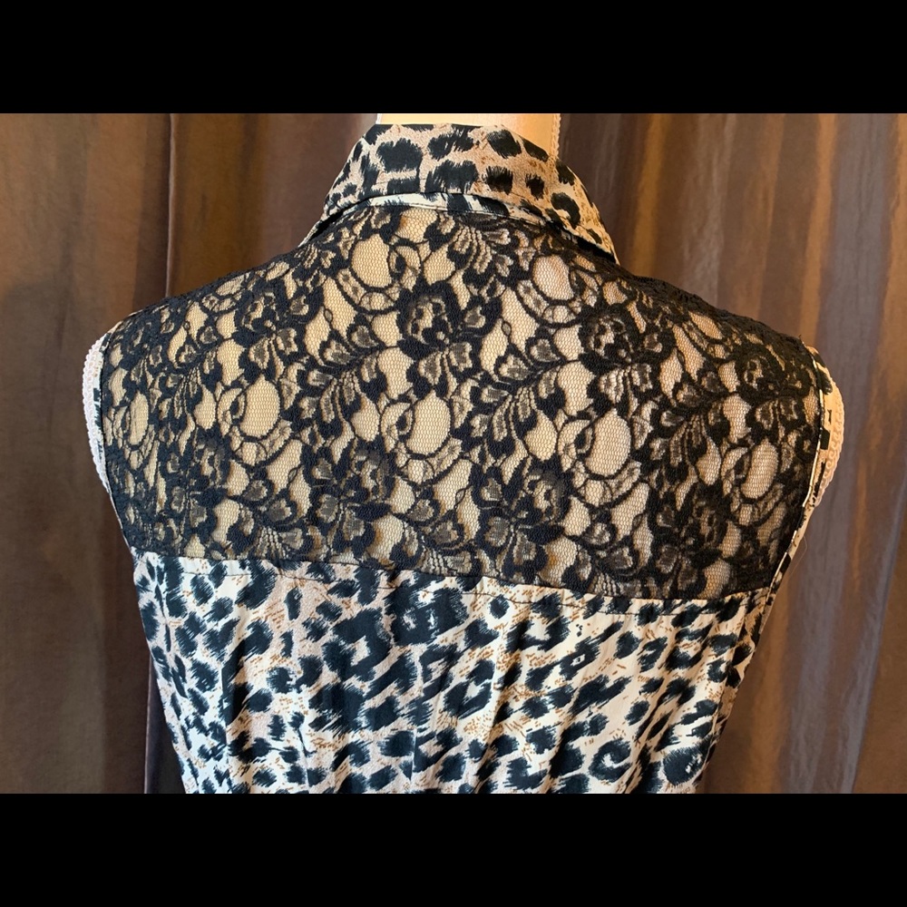 Leopard & lace dress - Picture 5 of 7